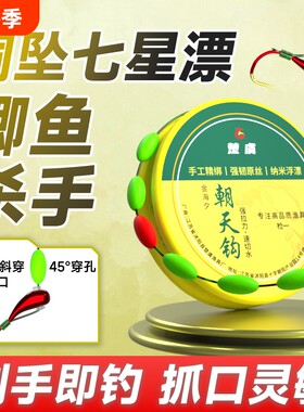 七星线组漂朝天钩高灵敏传统野钓