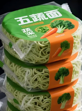 健康无油炸五蔬免煮面