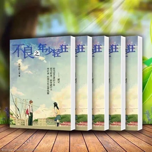 不良之年少轻狂抚琴的人小说完结实体书未删减发货全套五册手帐初中笔记高中