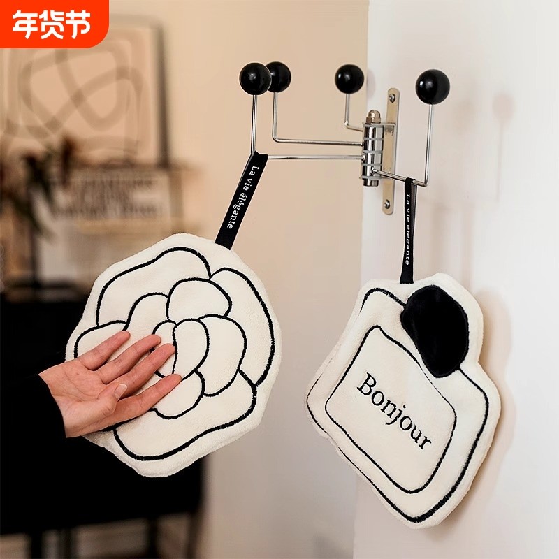 法式擦手巾可挂式卫生间厨房吸水速干加厚抹布家用洗手帕擦手毛巾,家庭/个人清洁工具,厨房擦手巾,淘宝优惠券,粉丝福利购,淘宝优惠卷