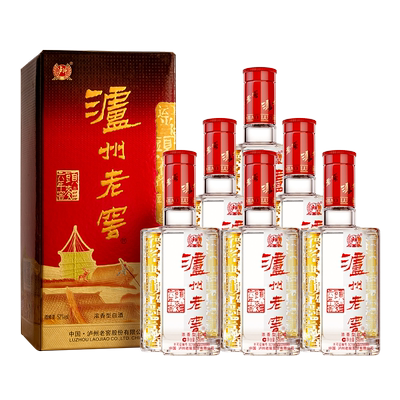 泸州老窖六年窖头曲500ml52度纯粮浓香型白酒自饮