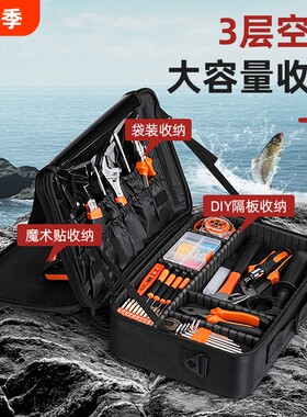 防水渔具包加厚大容量鱼竿收纳包户外垂钓专用鱼具配件整理包