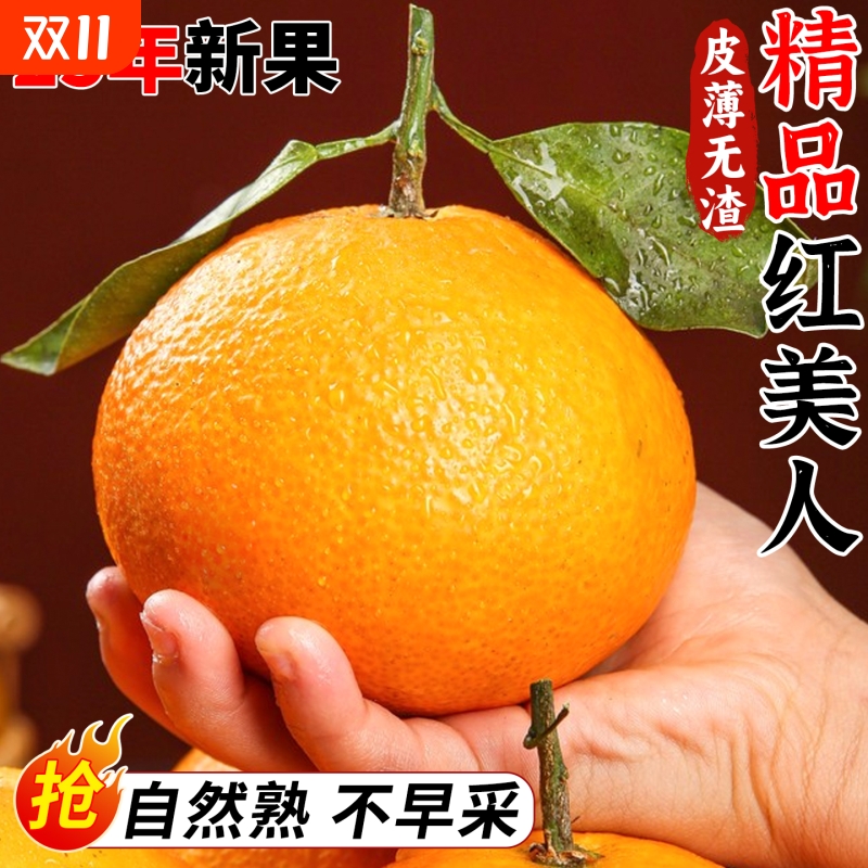 正宗红美人柑橘爱媛28号果冻橙桔子新鲜当季水果现摘现发整箱包邮