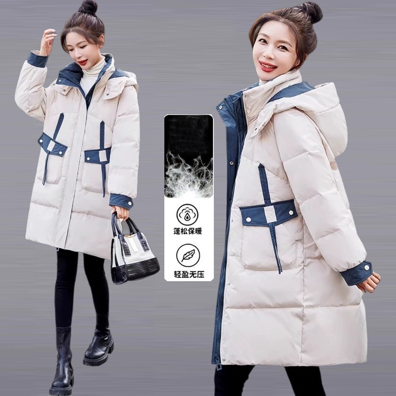 户外羽绒服女中长款2025冬季新款女装高端流行高级感爆款白鸭绒袄