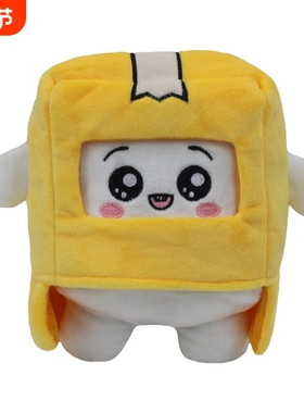 爆款lankybox毛绒玩具猫咪公仔娃娃抱枕动漫玩偶纸盒人现货直发