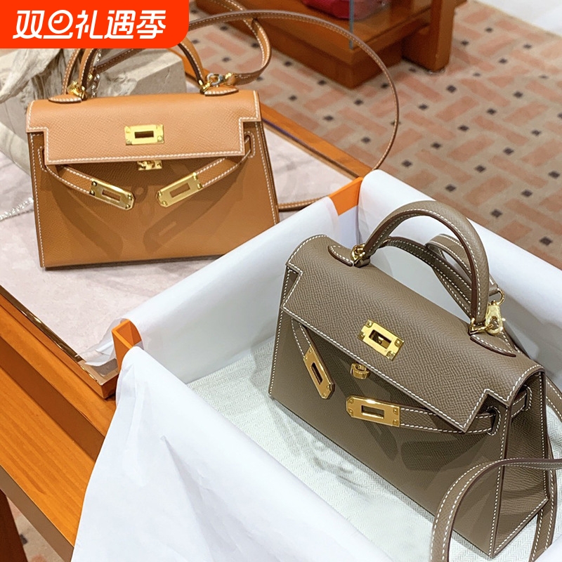 手掌纹凯利包女真皮包包大容量牛皮手提包通勤斜挎单肩包秋冬热销