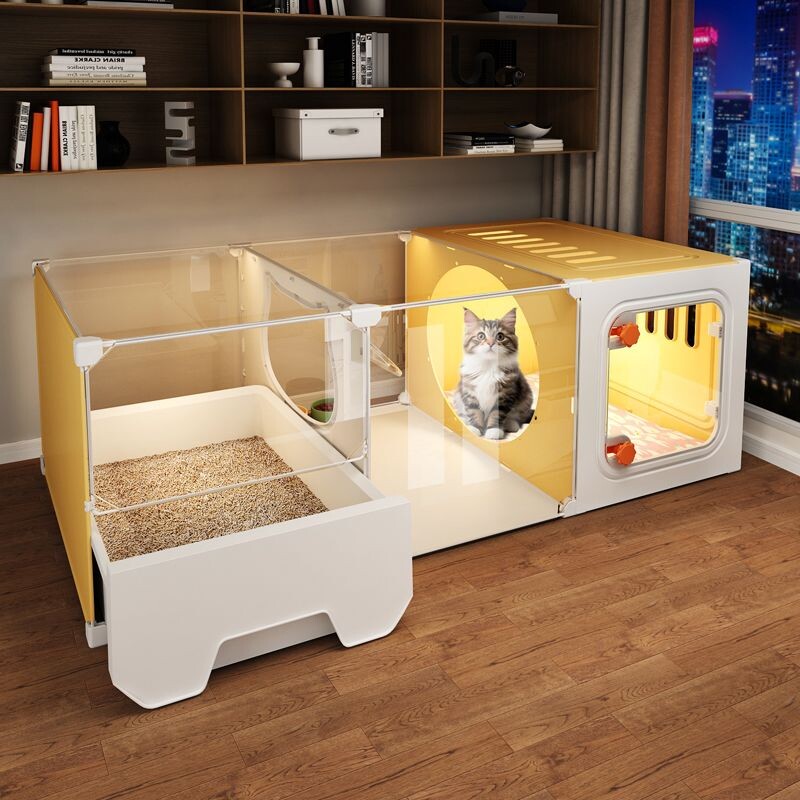 全景猫笼子家用室内猫窝猫厕所一体一室一厅一卫小户型不占地方