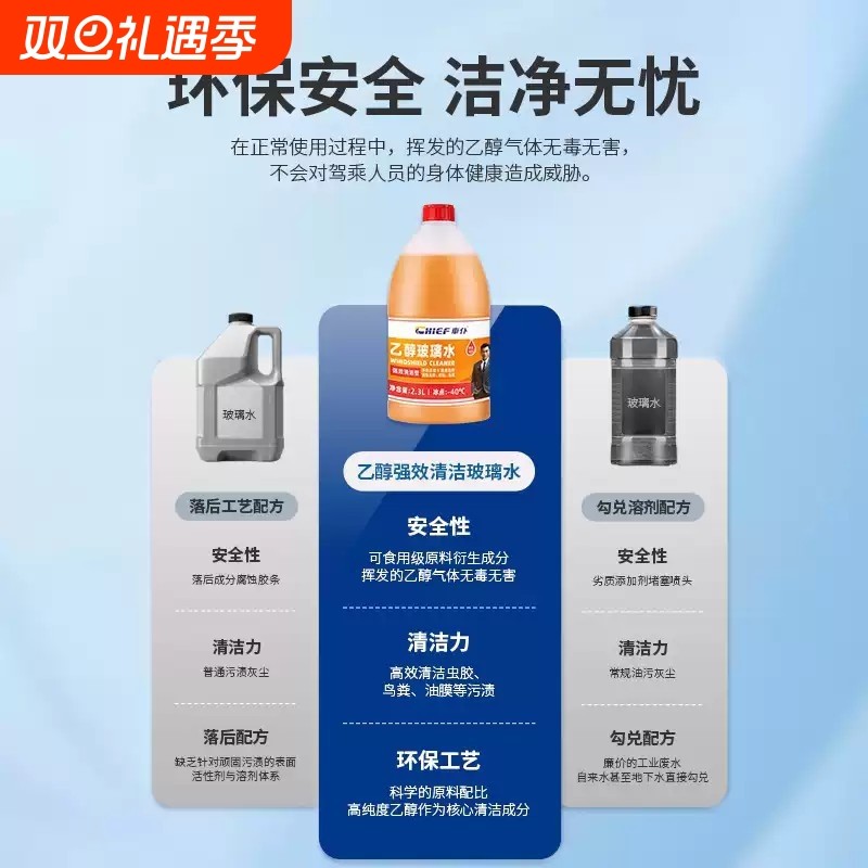 车普汽车玻璃水防冻零下40车用冬季25乙醇15雨刮水强力去污去油