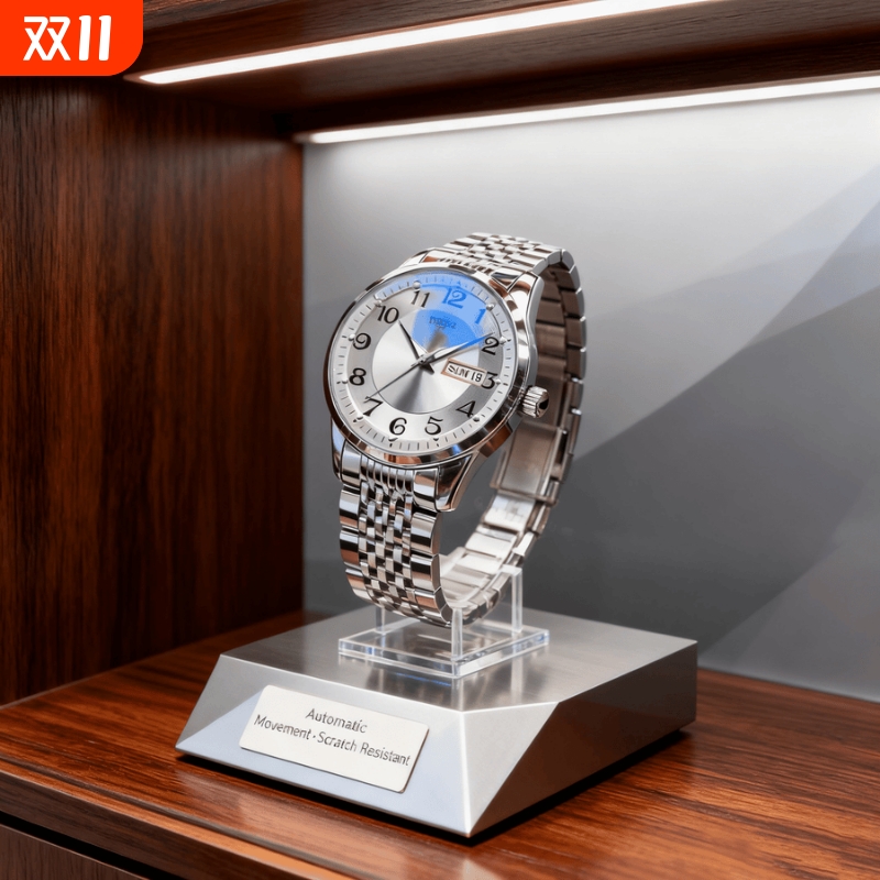 男款商务防水石英腕表镂空男士手表男正品名牌全自动非机械表钢带