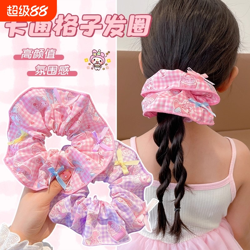 儿童大肠发圈头绳女童丸子头发饰新款高弹力发绳宝宝可爱皮筋头饰