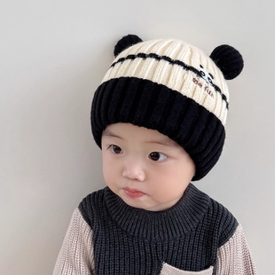 秋冬款6个月宝宝帽子冬季1岁男童婴儿秋冬季儿童男孩冬天女孩毛线