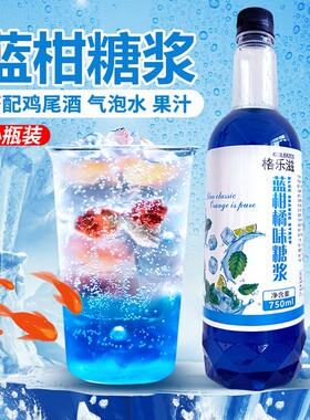蓝柑糖浆小瓶调气泡水鸡尾酒咖啡奶茶店专用话梅青苹果薄荷青瓜