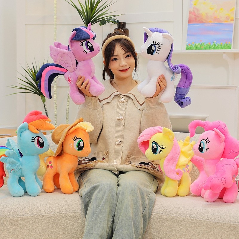网红小马萌宠宝莉毛绒玩具大号布娃娃公仔抱枕儿童玩偶生日礼