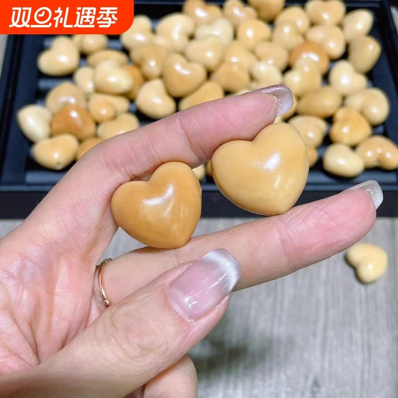 新款象牙果爱心文玩配件手工diy手串手链时尚饰品配饰 大小随机