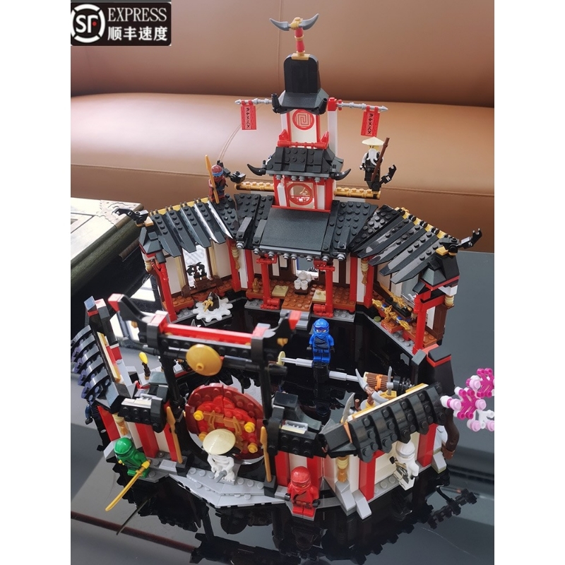 兼容乐高2025幻影忍者系列基地积木战车儿童旋转术机甲拼装玩具礼