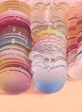 咕卡贴纸套装咕咔可爱小圆盘手帐估卡全套材料收纳盒姑卡孤卡儿童女孩玩具骨卡女生古卡盘沽盘装饰贴随心配