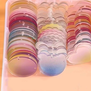 咕卡贴纸套装 饰贴随心配 咕咔可爱小圆盘手帐估卡全套材料收纳盒姑卡孤卡儿童女孩玩具骨卡女生古卡盘沽盘装