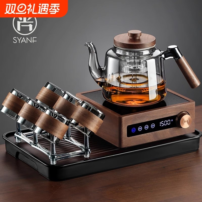 泡茶壶耐热玻璃煮茶茶壶养生壶蒸煮一体电陶炉煮茶壶茶炉烧水高温