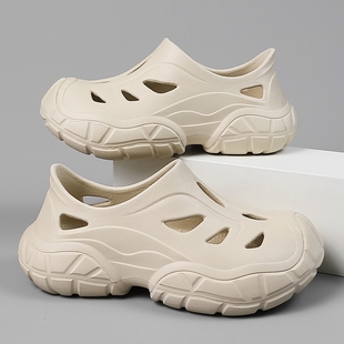 男拖鞋 轮胎洞洞鞋 外穿防臭防滑全包开车沙滩溯溪涉水凉鞋 夏季 男款