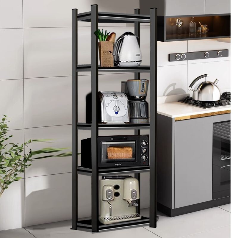 厨房微波炉储物架置物架家用碳钢围挡落地多功能置物架阳台收纳架