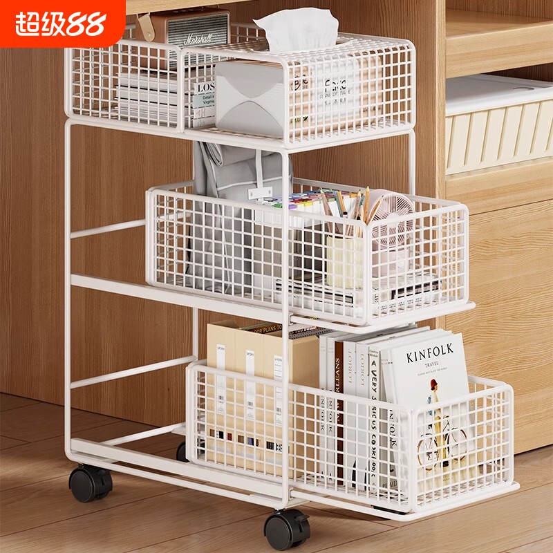 桌下置物架办公室工位收纳架图片