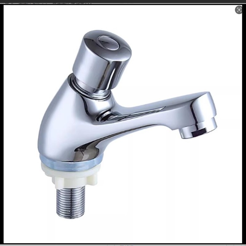 卫生间配件手按压公共公用龙头厕所冷水龙头按压式单冷面盆全铜