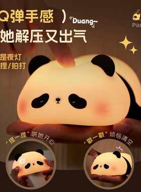 熊猫小夜灯情人节礼物创意女朋友
