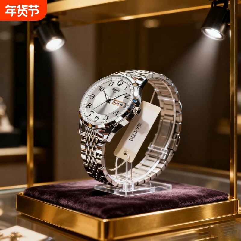 名牌男士手表正品官方旗舰瑞士非机械手表男款2024新款防水石英表