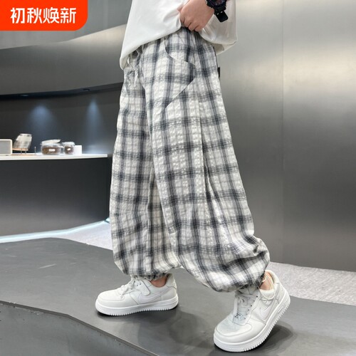 儿童装男童夏装裤子防蚊裤2026新款夏款夏季男孩中大童薄款运动潮
