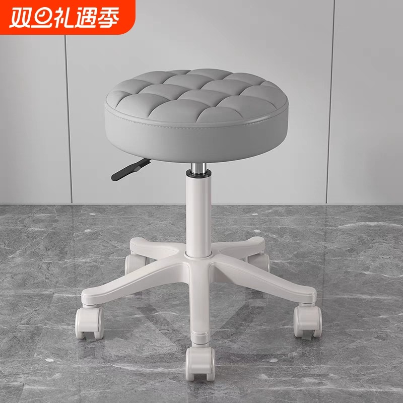 梳妆凳升降吧椅椅子美发凳旋转理发凳美容凳子梳妆台滑轮万向轮