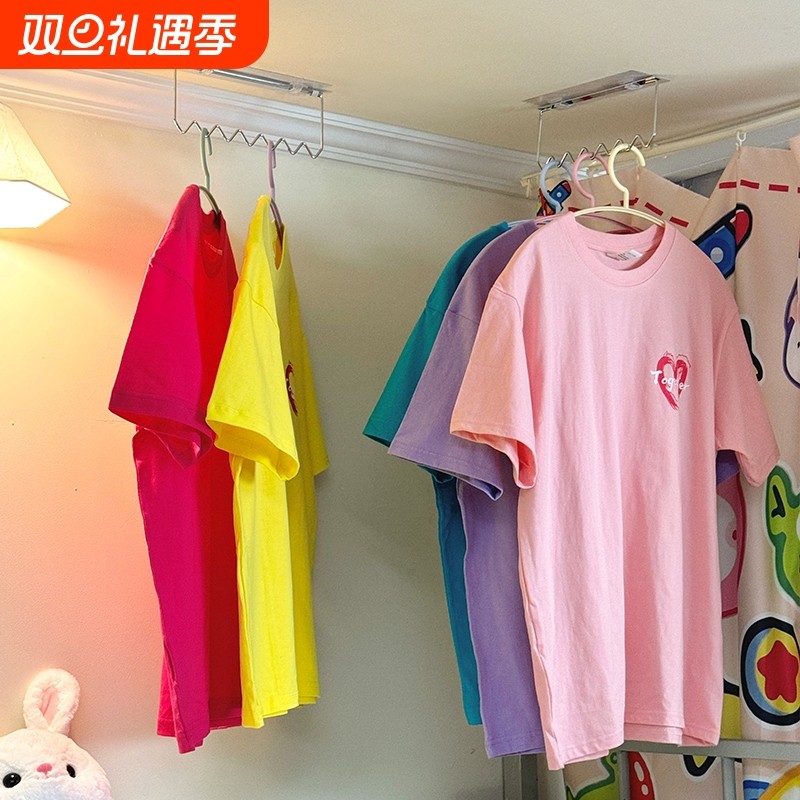 免打孔收纳晒衣架寝室宿舍上铺神器粘贴挂衣架无痕床头天花板晾衣