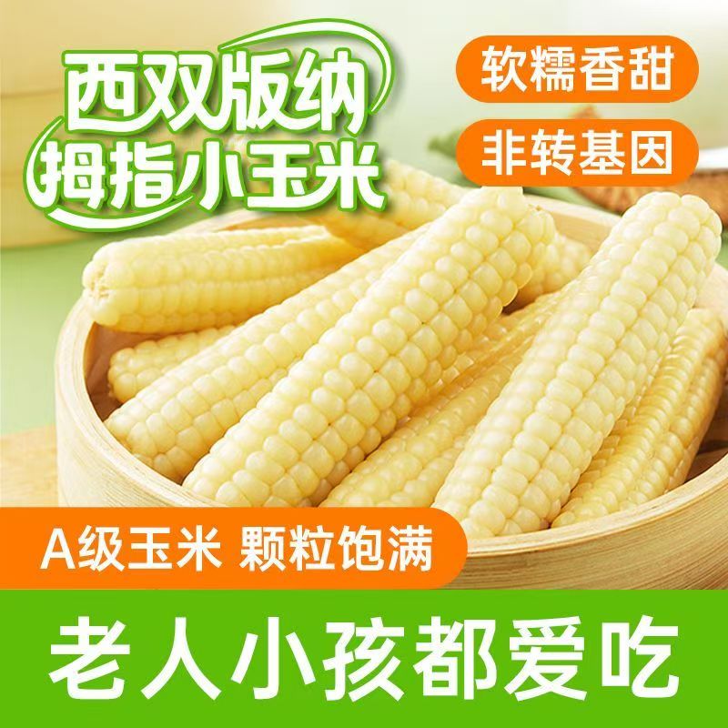 云南拇指玉米手指玉米新鲜糯玉米软糯小拇指香糯玉米代餐玉米
