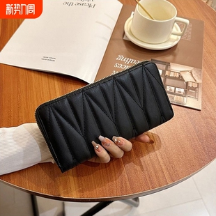 钱夹子卡包零钱包 手拿包女士时尚 高级感钱包女2026新款 大容量长款