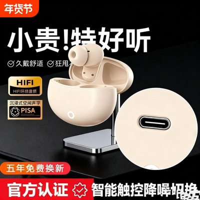 无线蓝牙耳机2025新款久戴不痛男女生超长续航运动入耳降噪