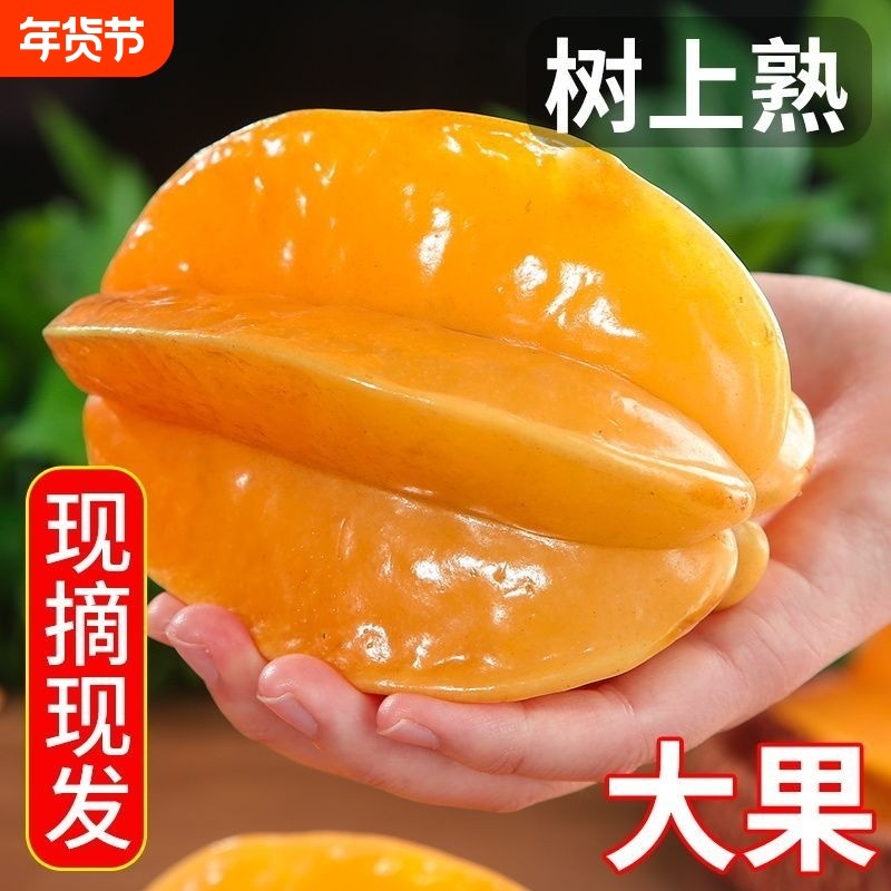 福建漳州甜杨桃5斤水果当季整箱洋桃鲜果新鲜红龙扬桃五角星阳桃,水产肉类/新鲜蔬果/熟食,杨桃,淘宝优惠券,粉丝福利购,淘宝优惠卷