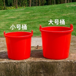 牛筋桶水桶农用挑粪桶尿桶老式担水桶灌溉多用途桶加厚牛筋耐用