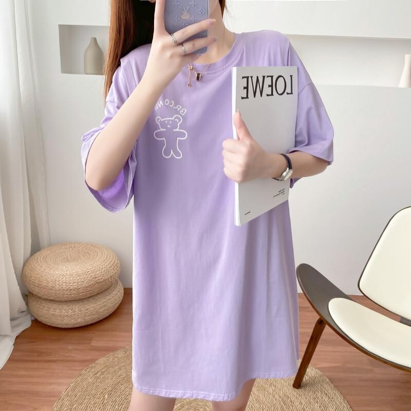 孕妇装T恤哺乳衣夏季打底裙韩版宽松喂奶衣月子服母乳上衣T恤外出