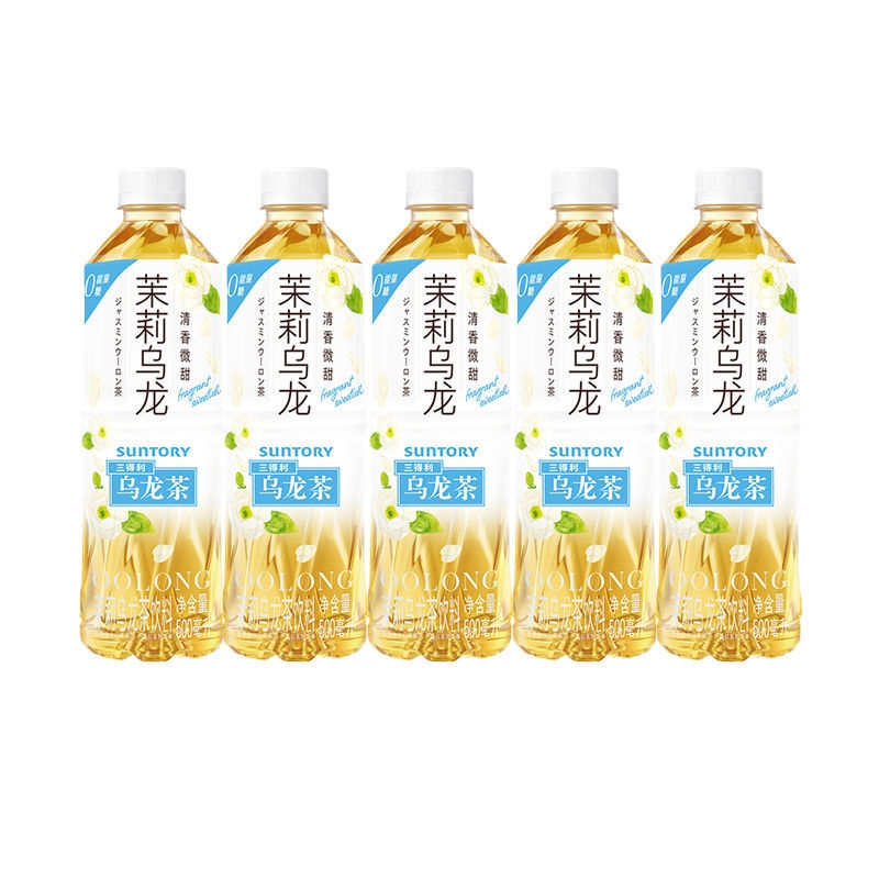 茉莉乌龙茶三得利500ml*5瓶