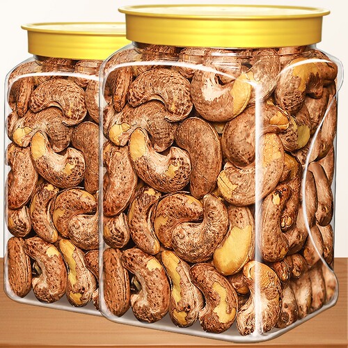 新货带皮腰果袋装散装称斤特大原味熟生果仁特产批发坚果多规格起