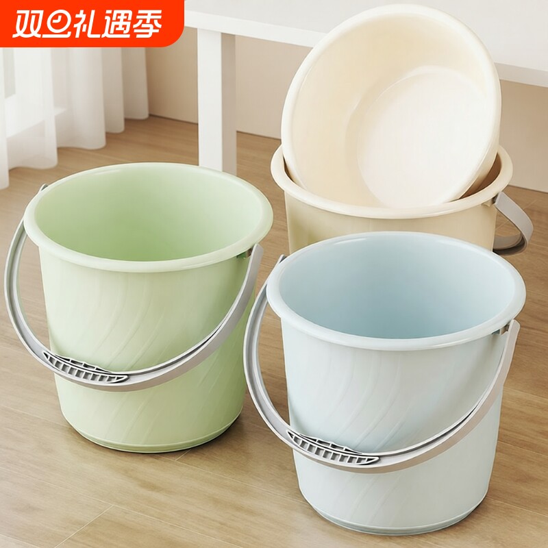 水桶家用大号塑料脸盆学生宿舍用洗澡桶加厚耐用手提圆桶盆子