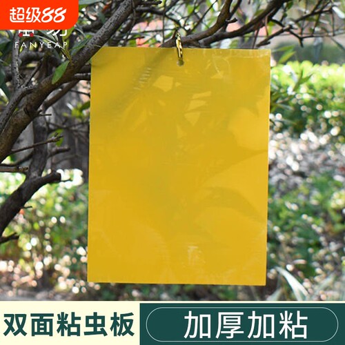 粘虫板A1pq900-大棚用果园花卉园诱虫板双面黄板沾小飞虫果蝇蓟