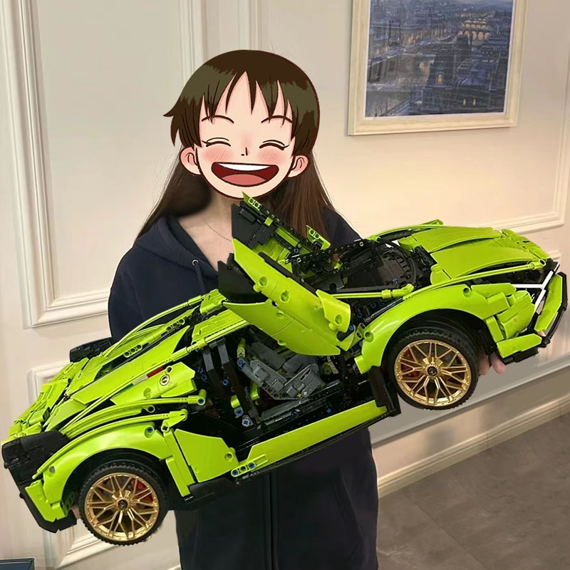 【亏本冲】兰博跑车系列积木