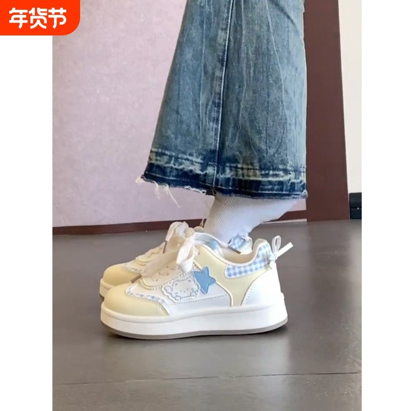 学生小白鞋女童2025爆款百搭板鞋女大童春秋初中生女孩透气运动鞋,女鞋,休闲板鞋,淘宝优惠券,粉丝福利购,淘宝优惠卷