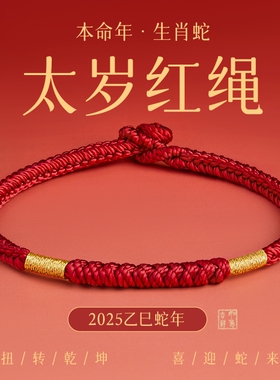 杭州流通处红绳2026马年本命年金刚结太岁手绳文创手链情侣礼物