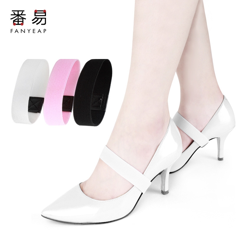 束鞋带E1pl001-防掉浅口高跟鞋束鞋带不跟脚绑带松紧带固定懒人鞋