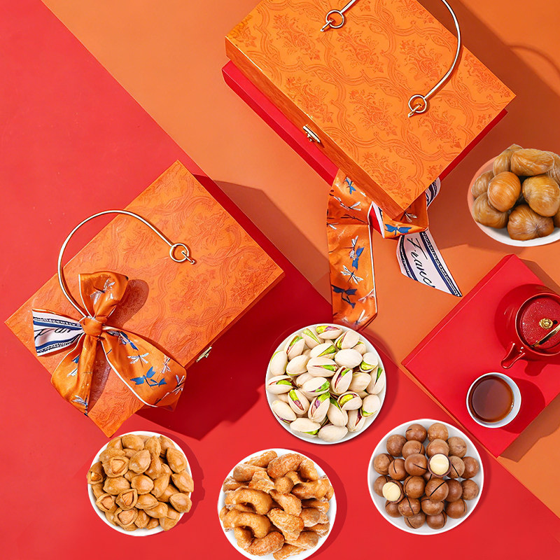 坚果礼盒年货高端春节过年送礼送亲戚朋友长辈领导零食干果炒货,零食/坚果/特产,坚果礼盒,淘宝优惠券,粉丝福利购,淘宝优惠卷