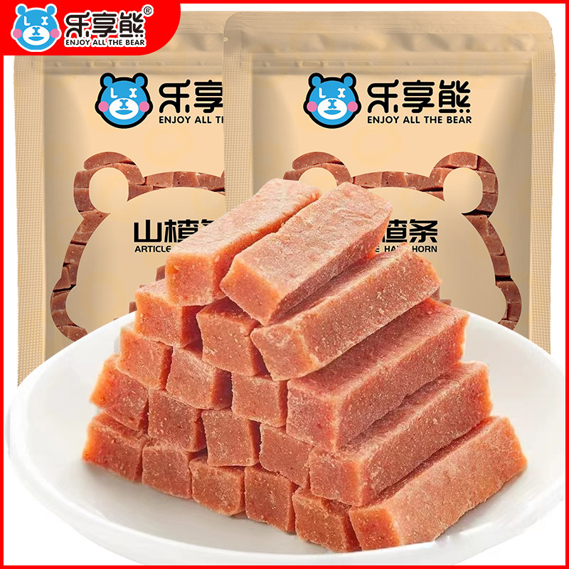 乐享熊山楂条天然桑椹500g原味网红休闲零食解馋蜜饯桑葚优选健康