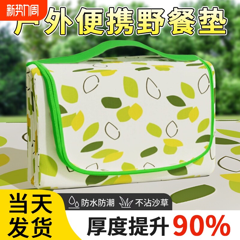 野餐垫防潮垫加厚户外野炊野营沙滩帐篷地垫防水草坪垫子便携郊游