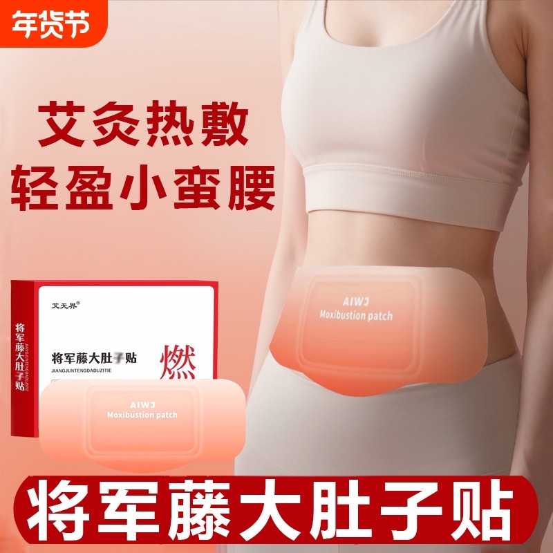 蕲艾将军藤大肚子贴草本蒸汽热敷腹部肚子艾草宫暖发热艾灸贴正品,居家日用,保暖贴/热敷贴,淘宝优惠券,粉丝福利购,淘宝优惠卷
