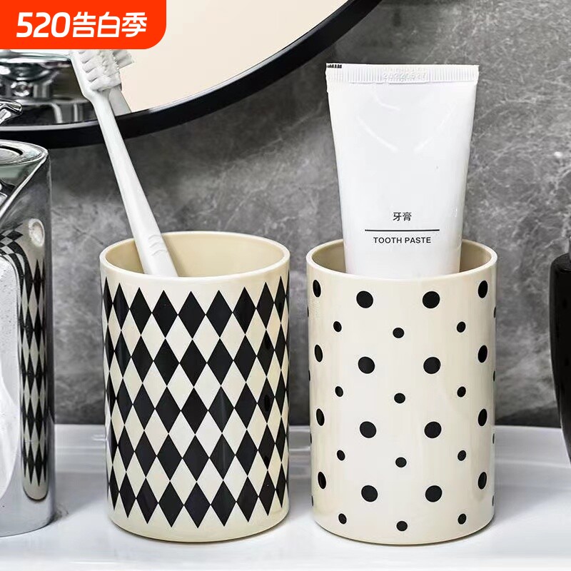 漱口杯牙杯家用牙刷杯塑料洗漱牙缸杯旅行便携情侣漱口杯子刷牙